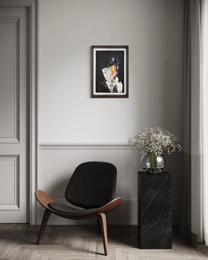 mirror series Silver Portrait work contemporary painting art
