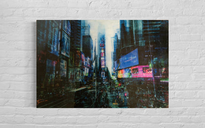 New York, Times square painting