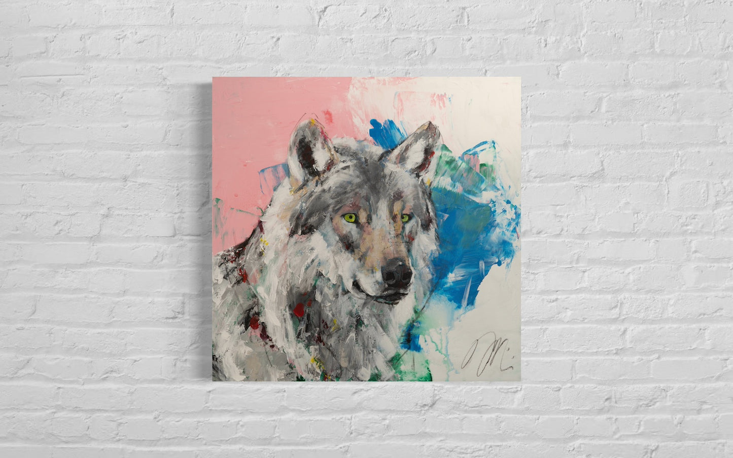 Wolf painting