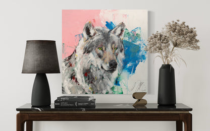 Wolf painting