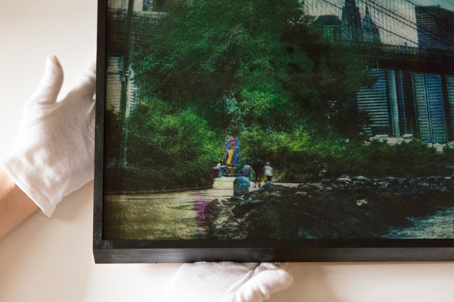 New York, Brooklyn Bridge painting