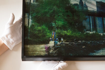 New York, Brooklyn Bridge painting