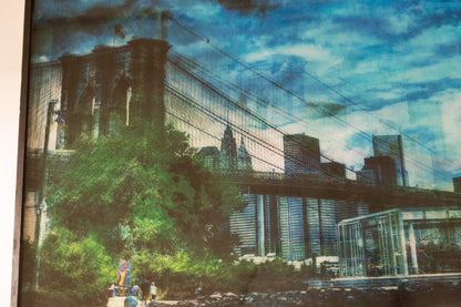 New York, Brooklyn Bridge painting