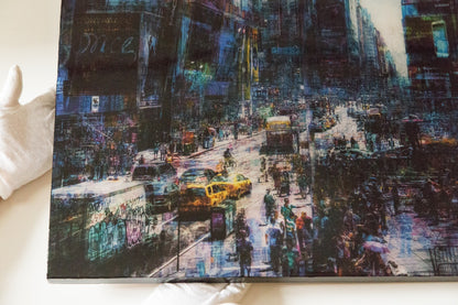 New York, Times square painting