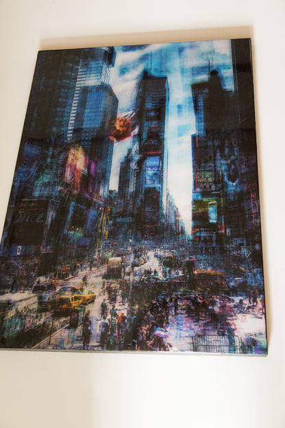 New York, Times square painting