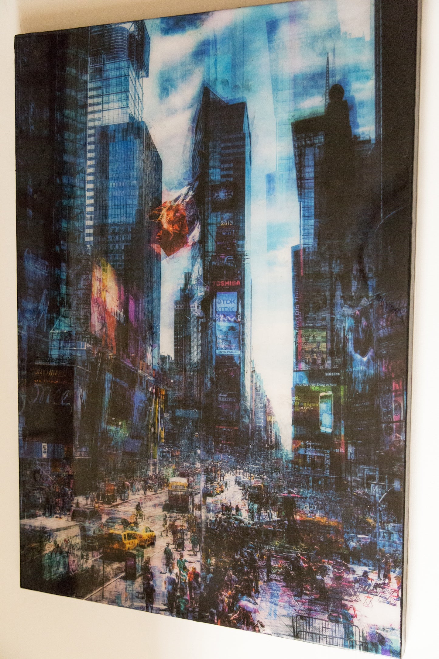 New York, Times square painting