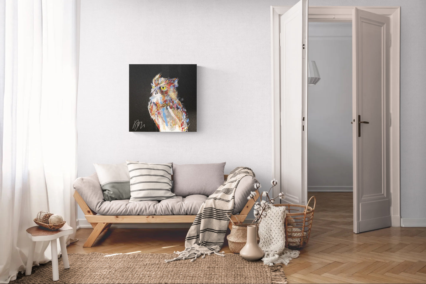 owl   contemporary painting art