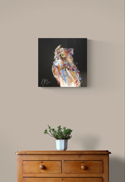owl   contemporary painting art