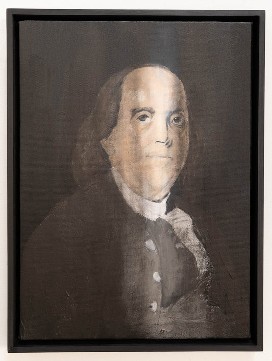 Portrait work UNTITLED (Benjamin Franklin) contemporary painting