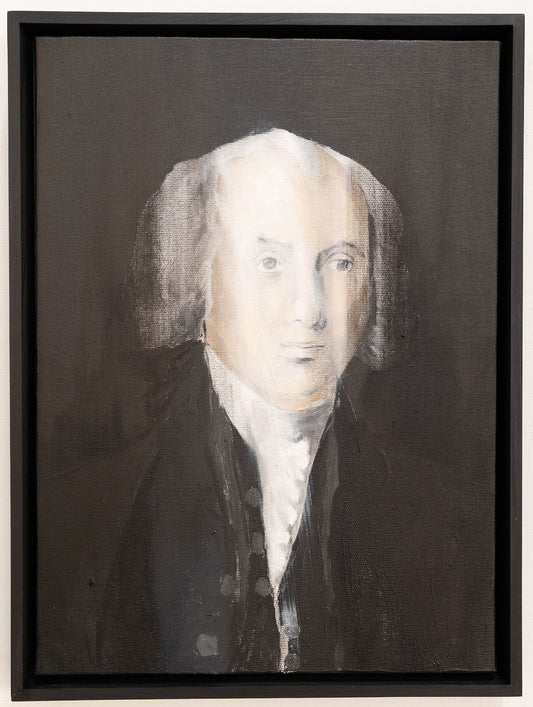 UNTITLED Portrait work (James Madison) contemporary painting