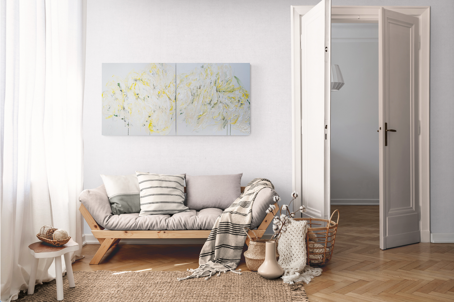 Flowers contemporary painting art