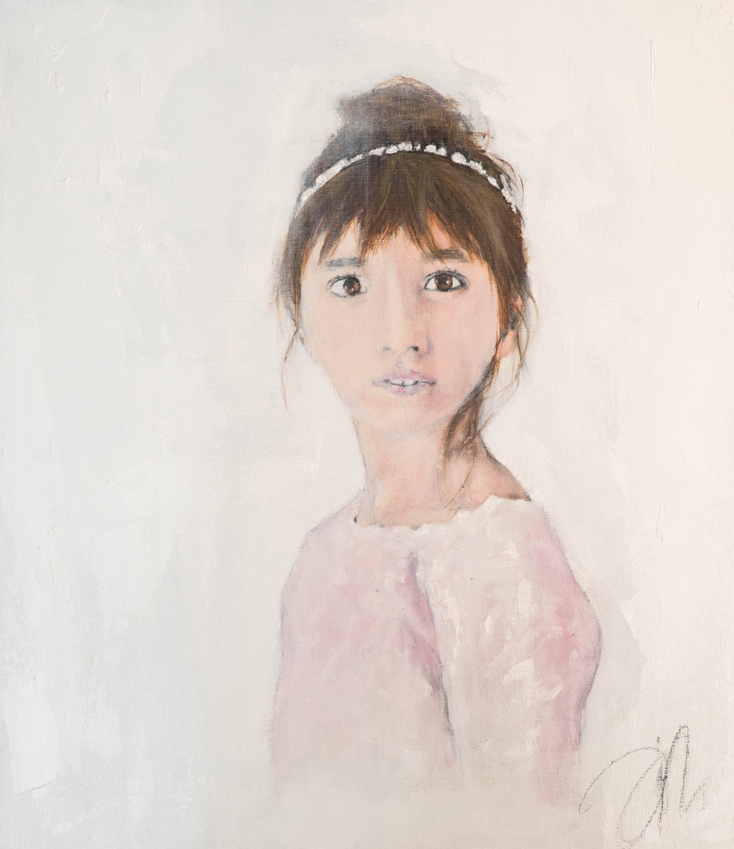 a girl contemporary painting art