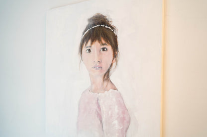 a girl contemporary painting art