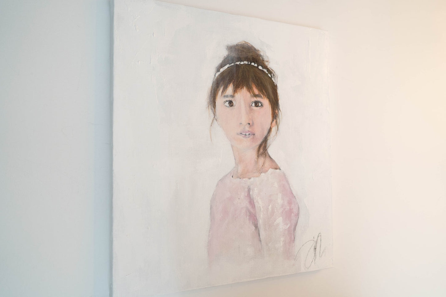 a girl contemporary painting art