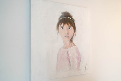 a girl contemporary painting art