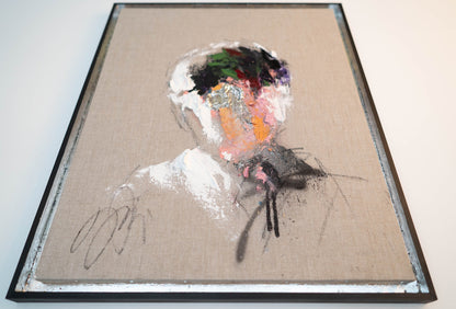 Antique Silver Portrait work (Large size) contemporary painting art
