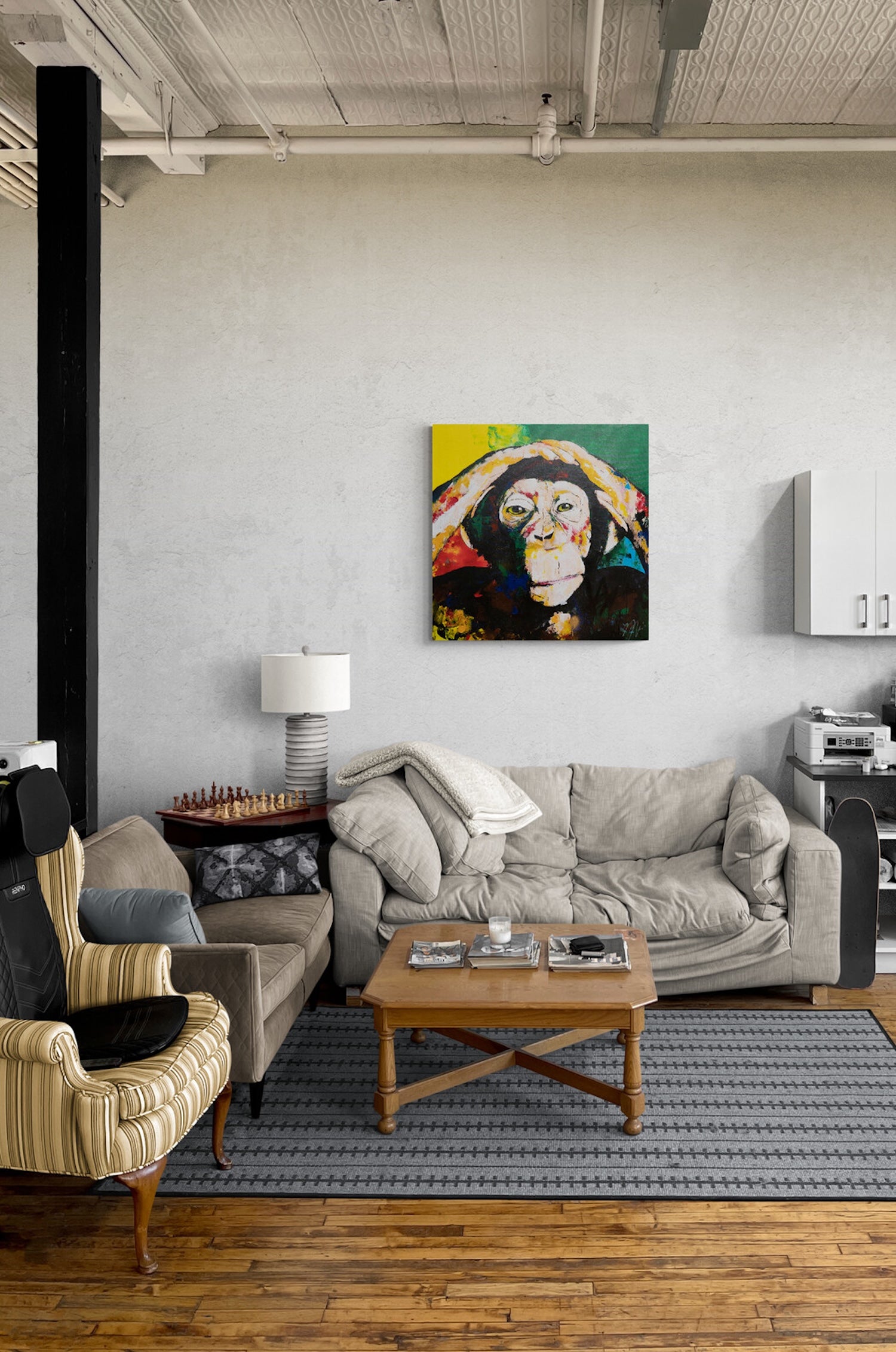 Monkey      contemporary painting art