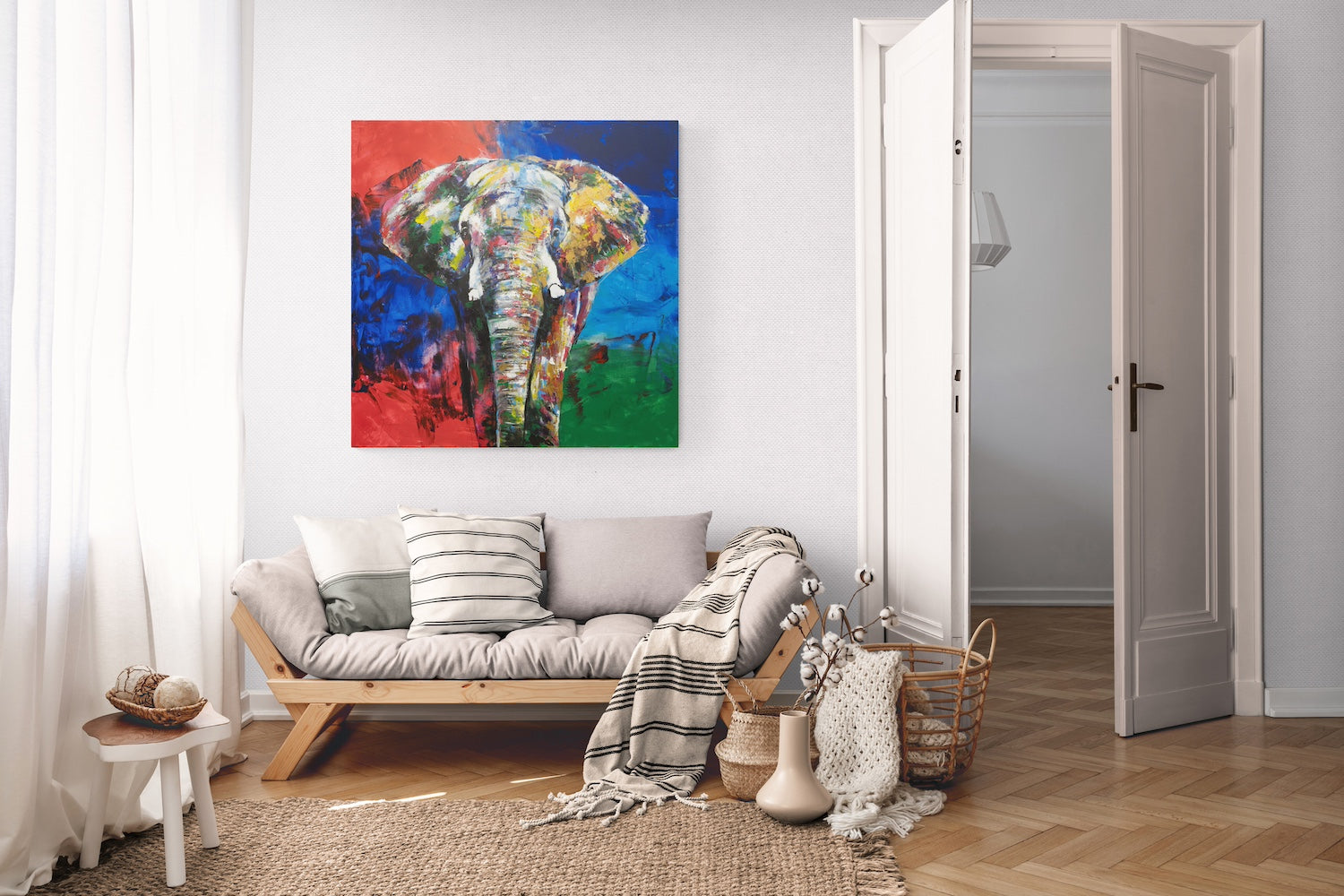 Elephant contemporary painting art