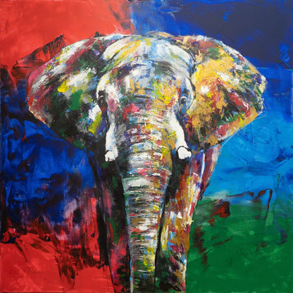 Elephant contemporary painting art