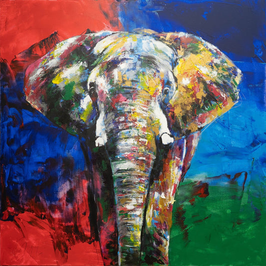 Elephant contemporary painting art
