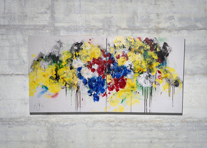 Flowers contemporary painting art