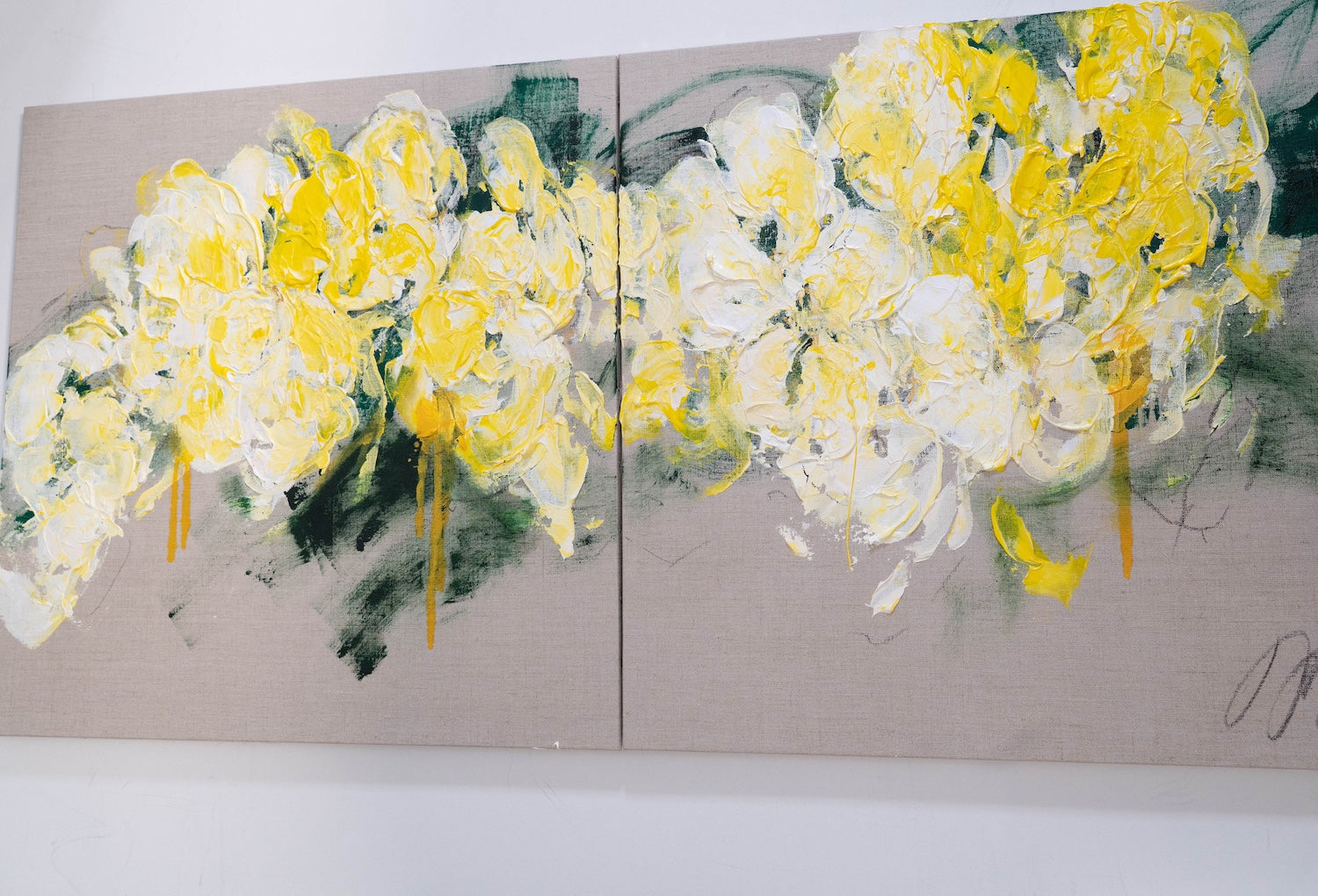 Flowers contemporary painting art
