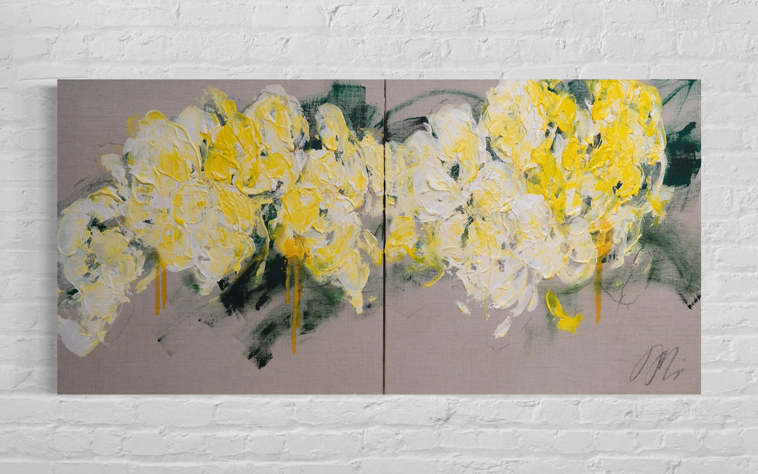 Flowers contemporary painting art