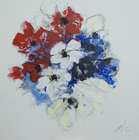 Flowers contemporary painting art