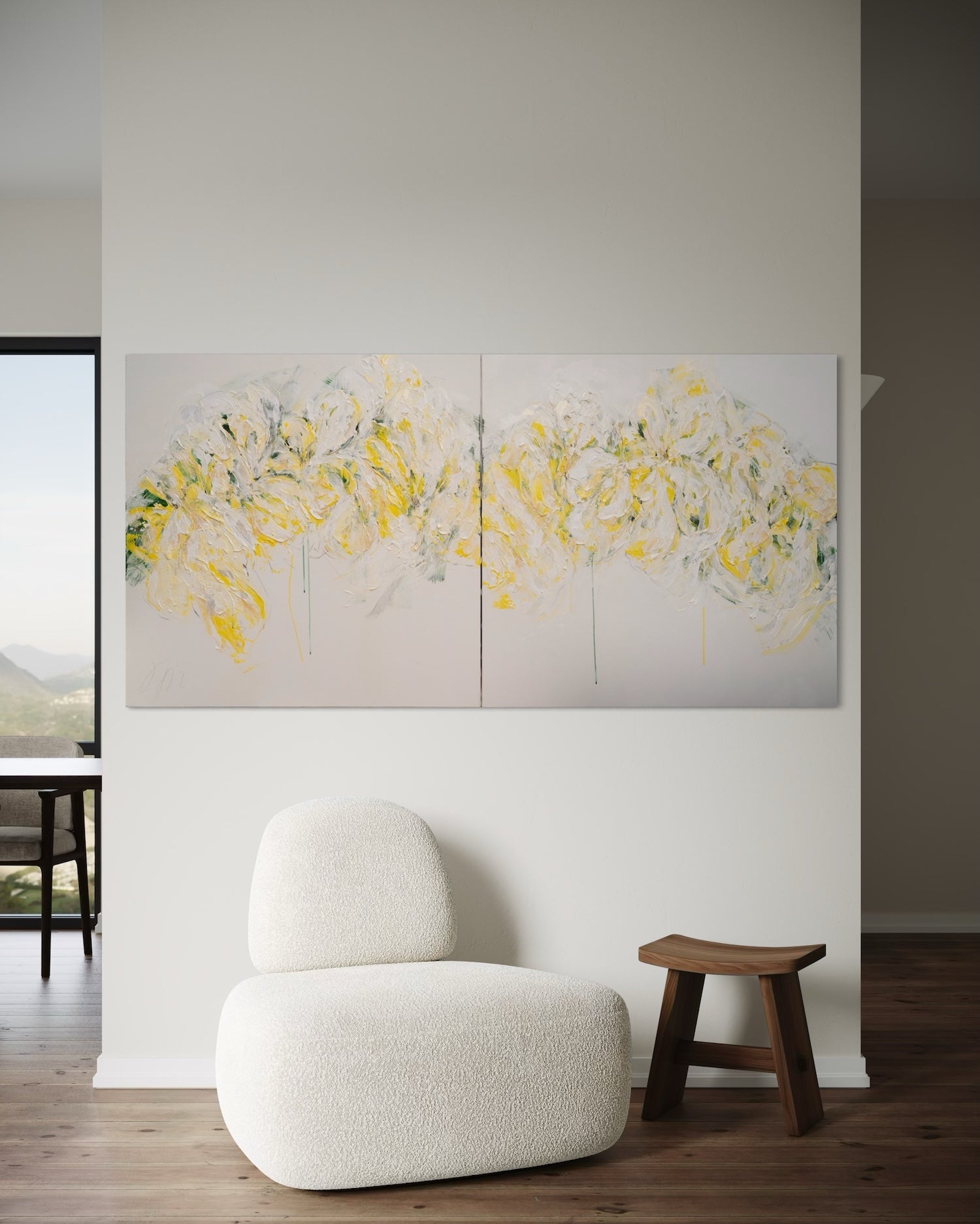 contemporary painting Flowers