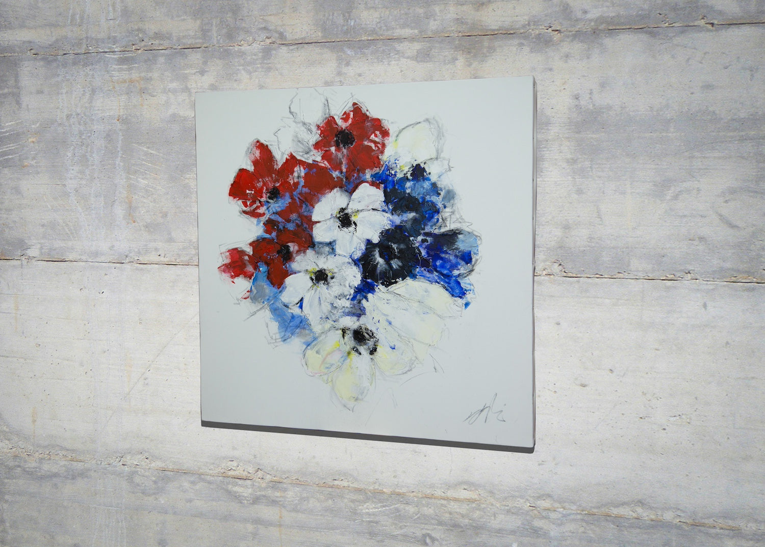 Flowers contemporary painting art