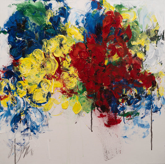 Flowers contemporary painting art