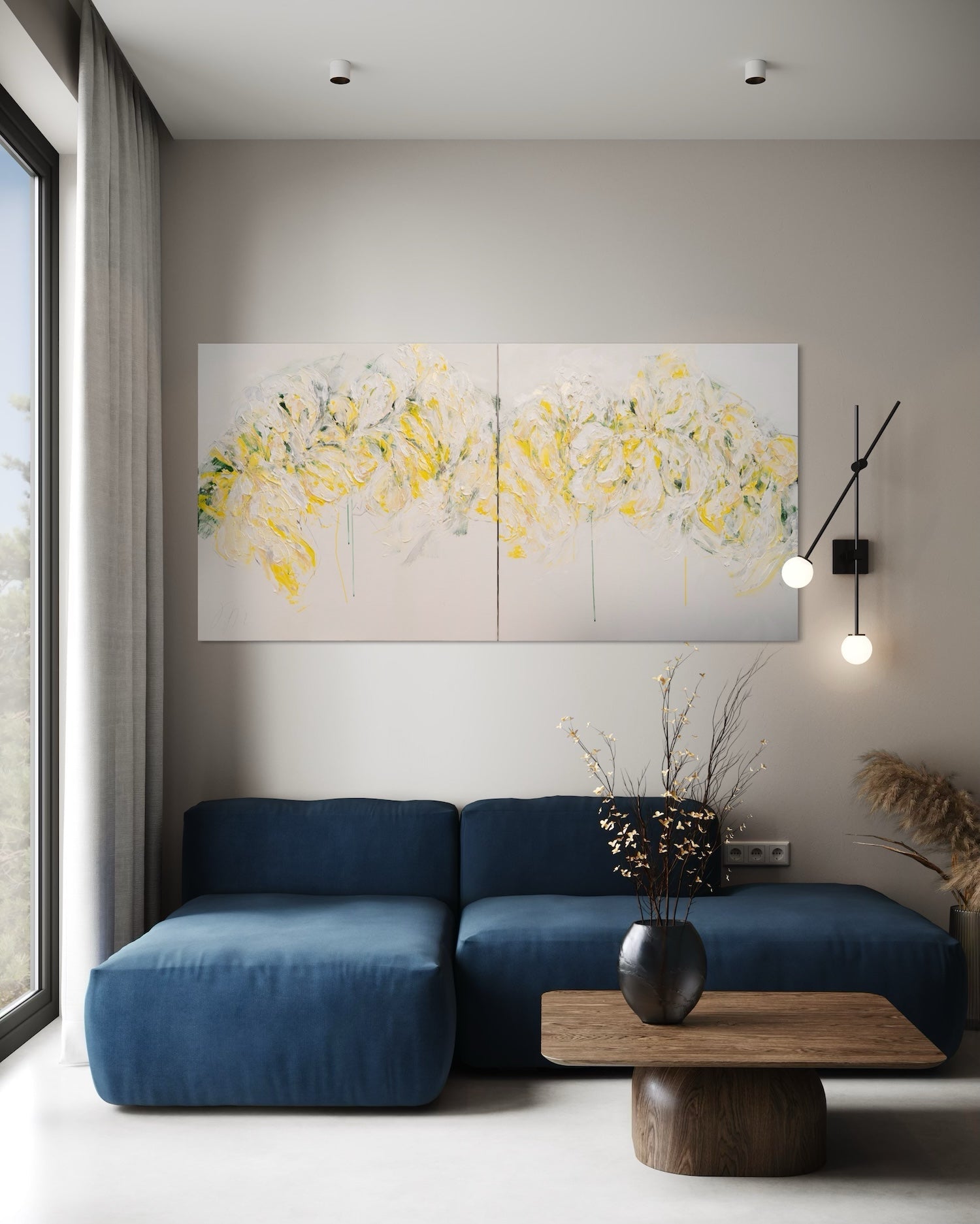 contemporary painting Flowers