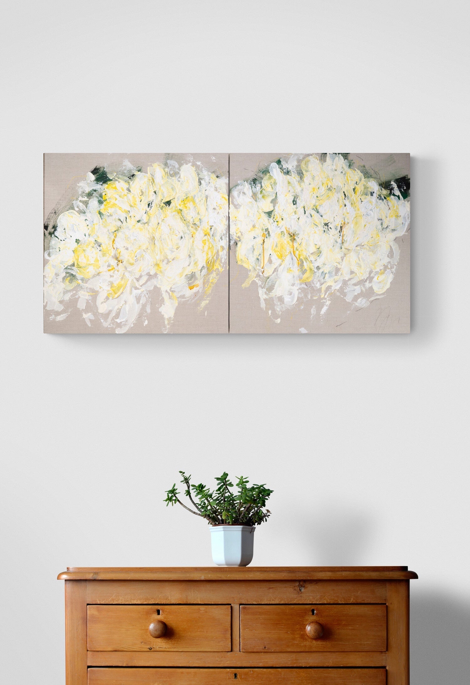 Flowers contemporary painting art