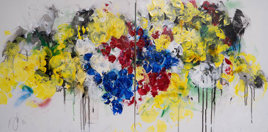 Flowers contemporary painting art