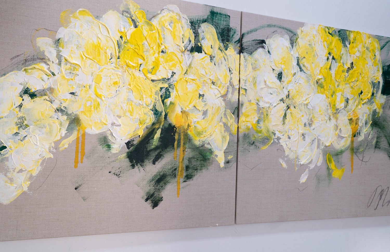 Flowers contemporary painting art