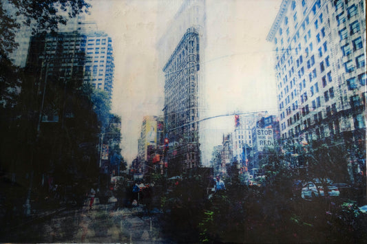 New York, Flatiron Building painting