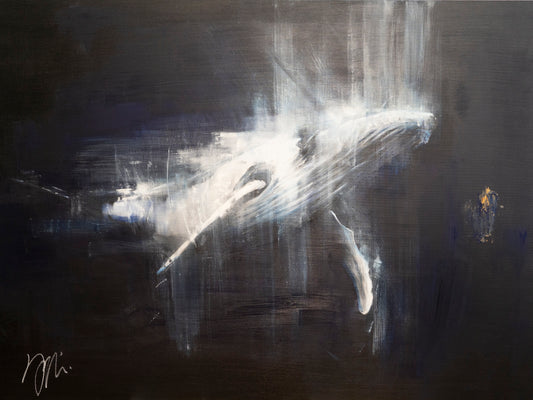 Title of artwork "Whale" contemporary painting