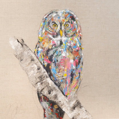 owl contemporary painting art