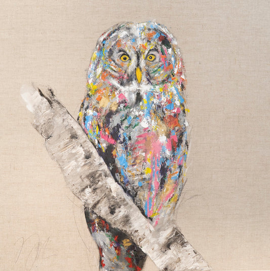 owl contemporary painting art
