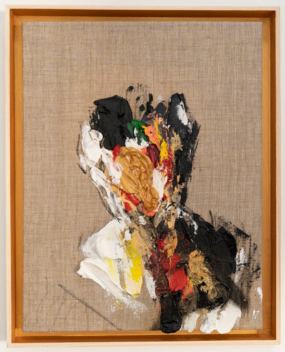 Gold Portrait work contemporary painting