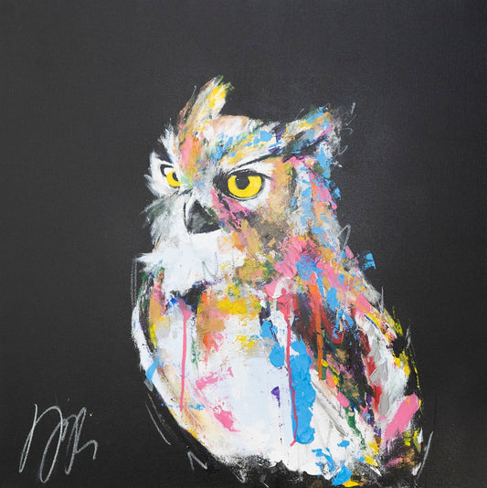 owl contemporary painting art