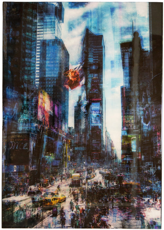 New York, Times square painting