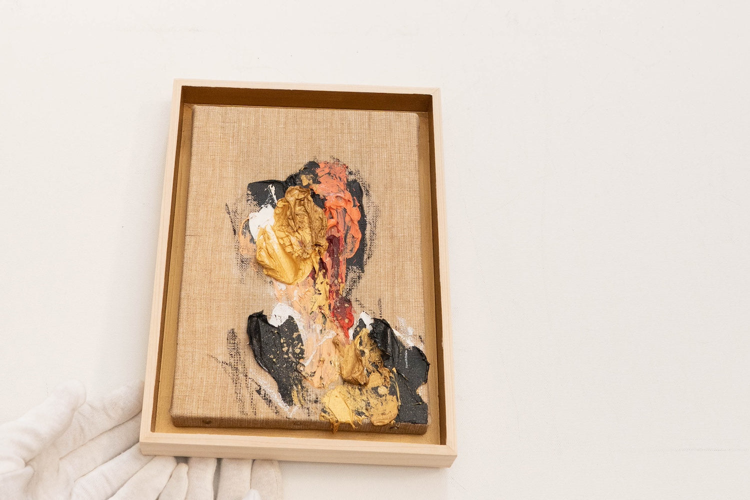 Gold Portrait work contemporary painting art