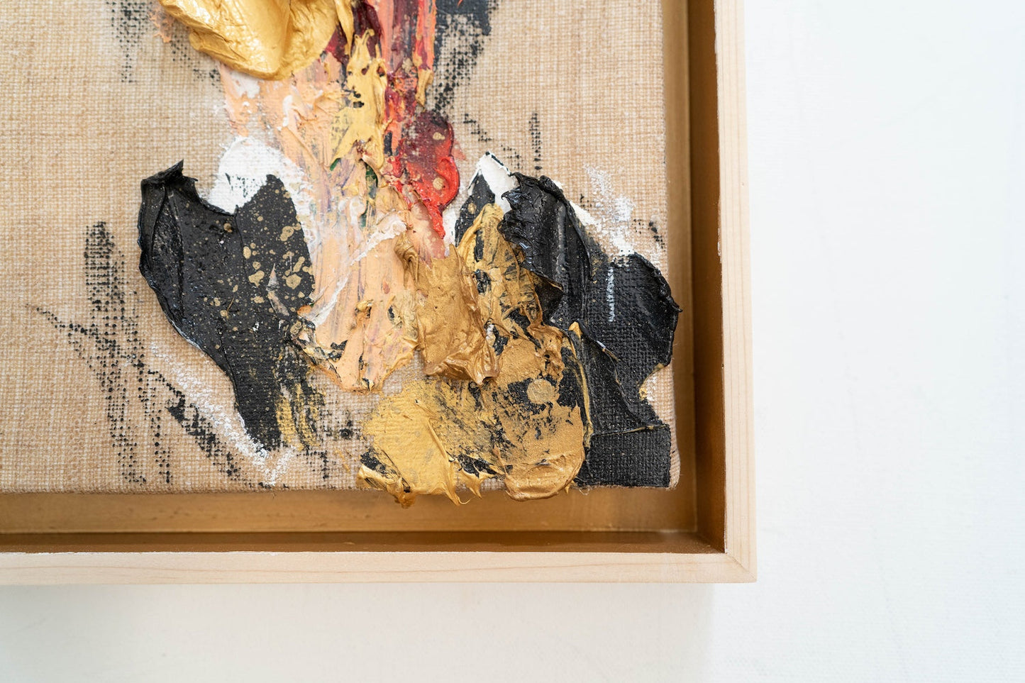 Gold Portrait work contemporary painting art