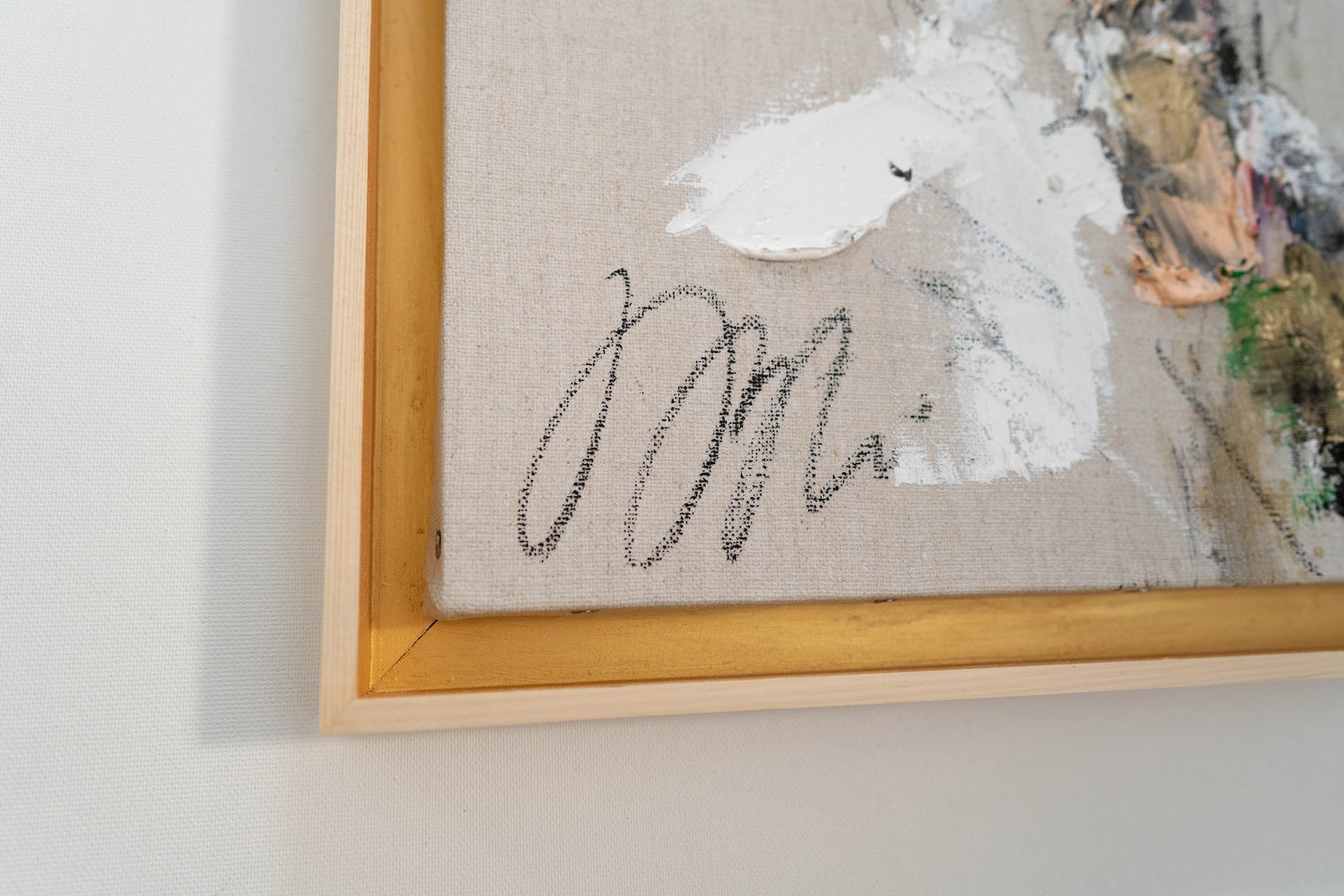 Gold Portrait work contemporary painting art