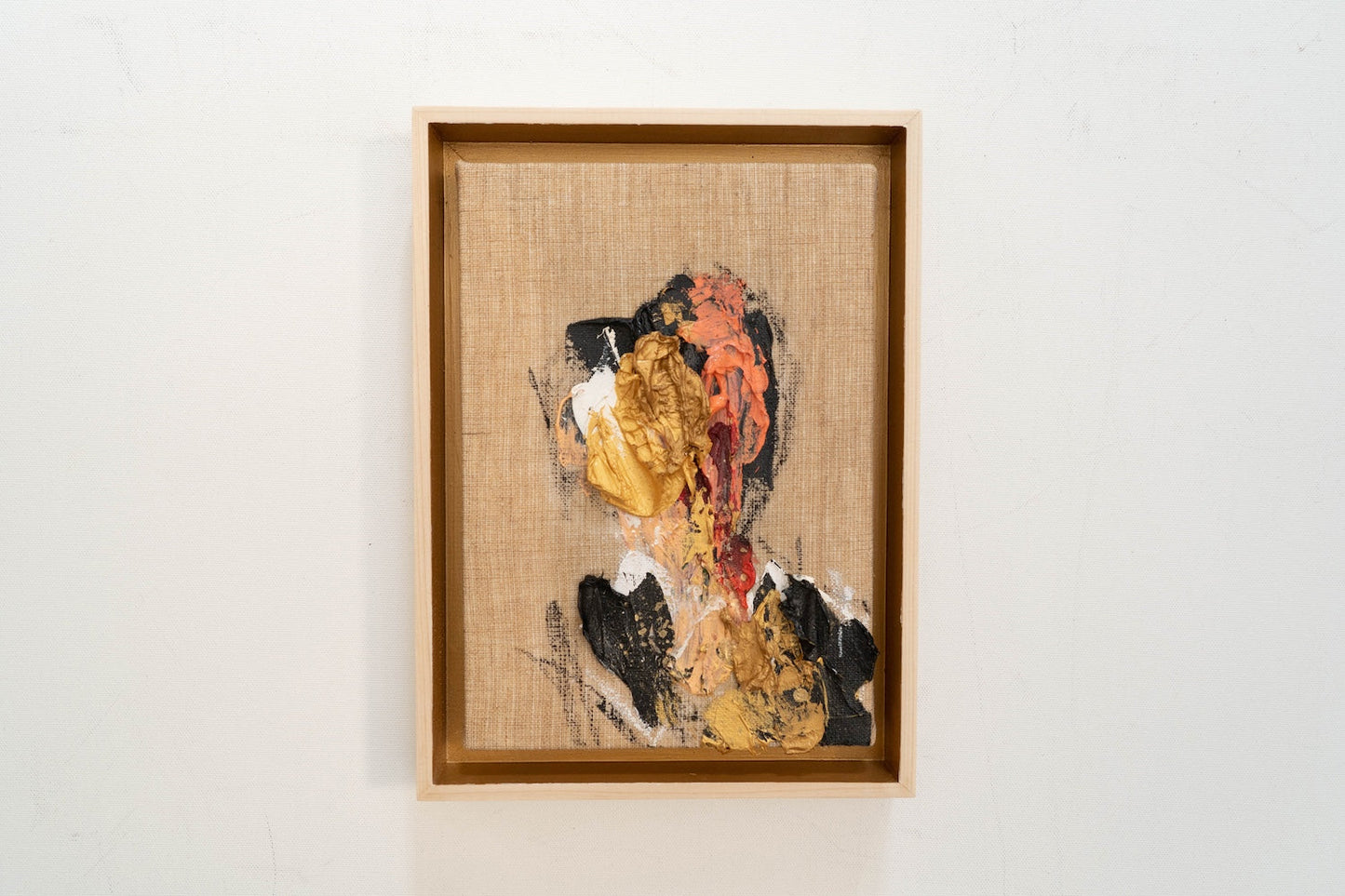 Gold Portrait work contemporary painting art