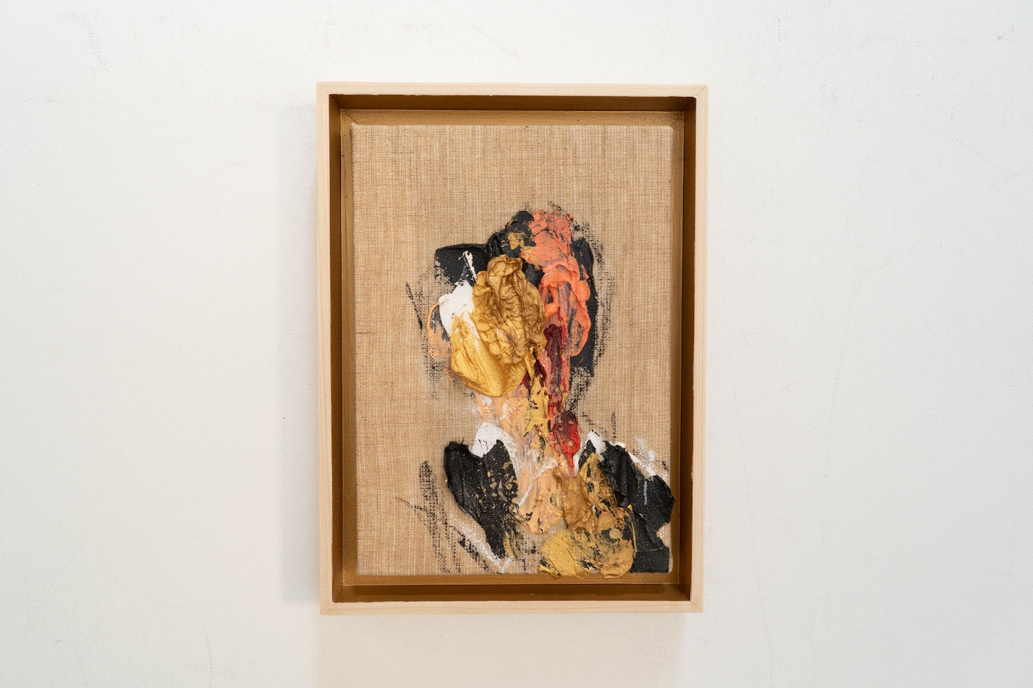 Gold Portrait work contemporary painting art