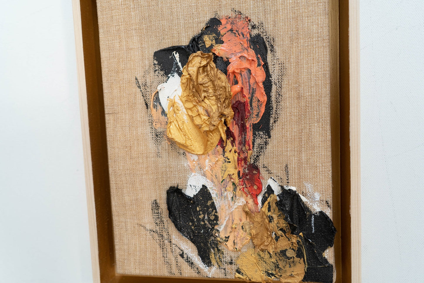 Gold Portrait work contemporary painting art