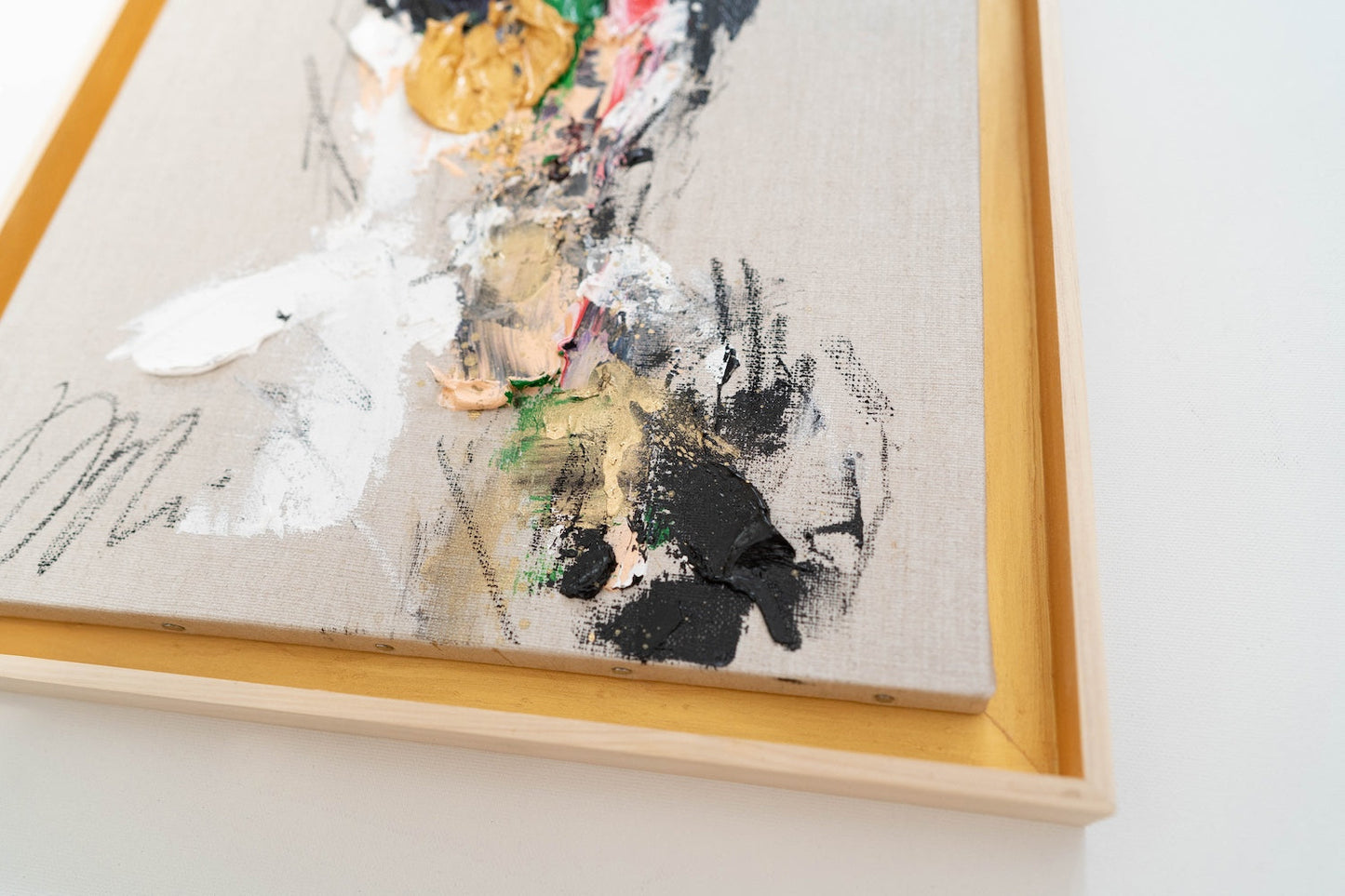 Gold Portrait work contemporary painting art