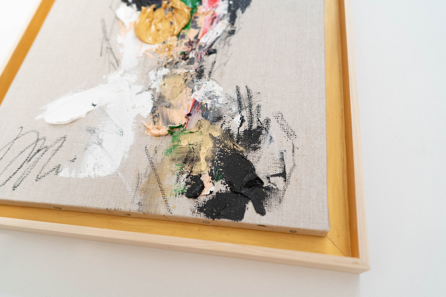 Gold Portrait work contemporary painting art